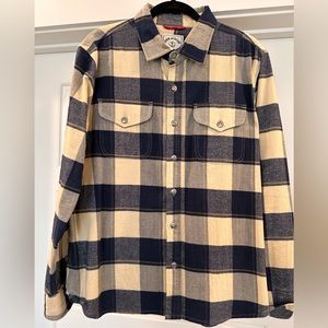 Iron & Resin Soft Men’s Flannel Shirt Size Large